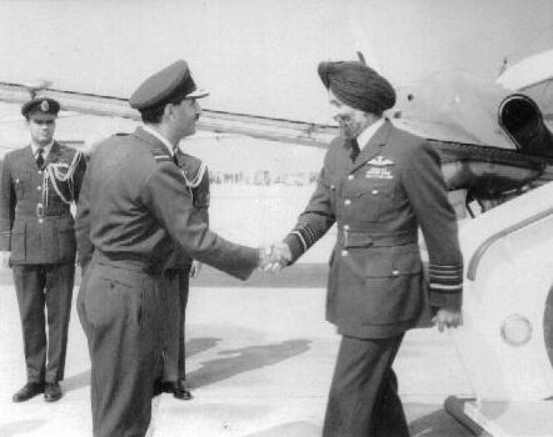 Air Marshal Arjan Singh with US President 