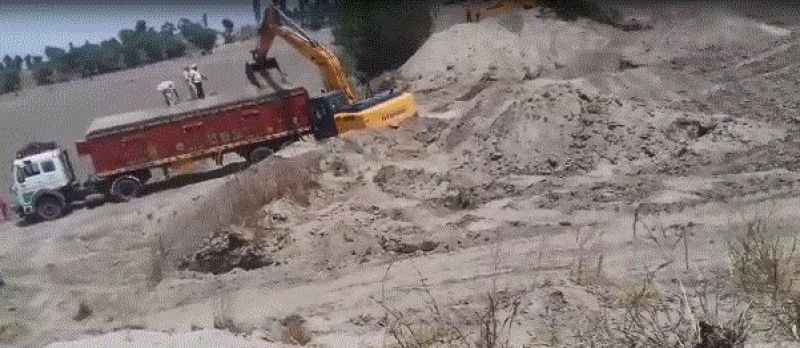 sting of illegal mining in moga