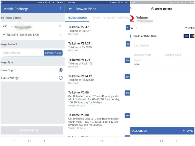 recharge prepaid mobile on facebook