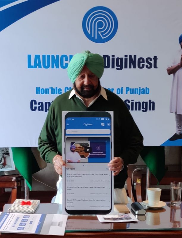 PUNJAB CM LAUNCHES ‘DIGINEST’ MOBILE APP 