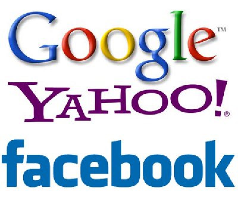 Google ,Facebook and Yahoo