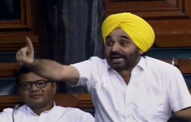 Bhagwant Mann in lok sabha