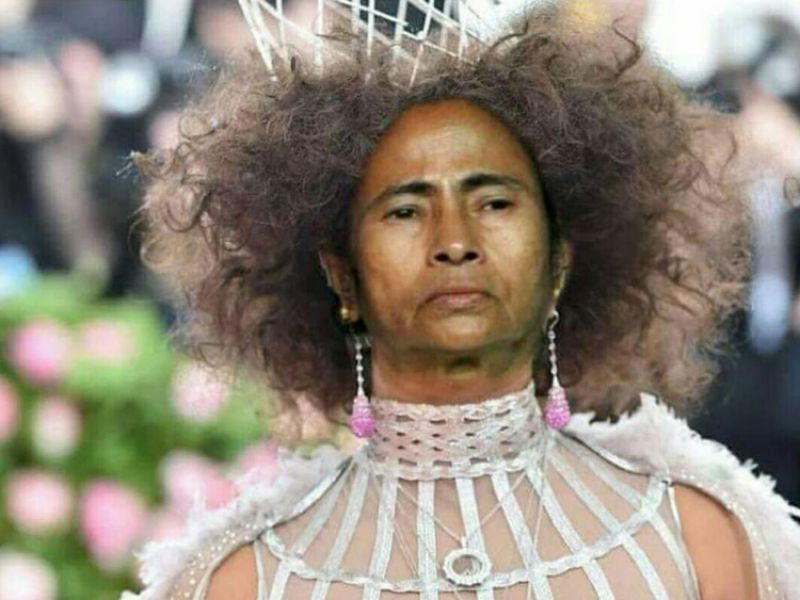  Met Gala themed meme on Mamata Banerjee