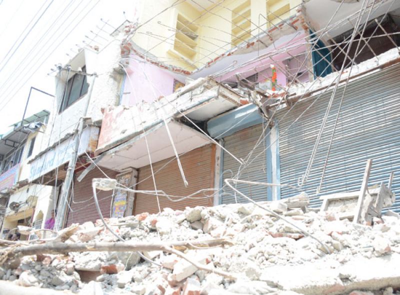 Unlawful possession of JCB removal in Dehradun