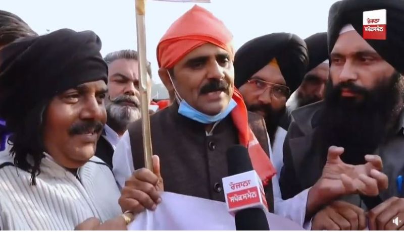 Gujarat farmer at Delhi Protest 