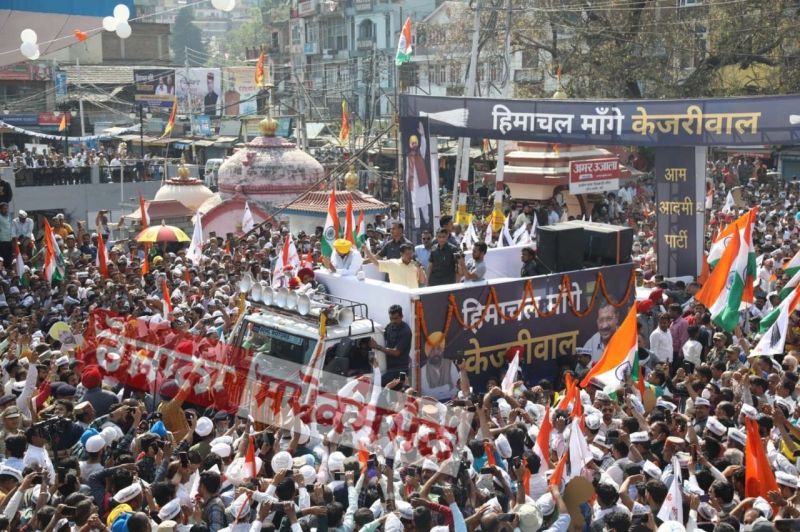 AAP road show in himachal 