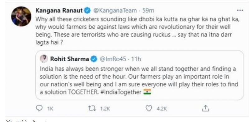 Kangna Tweet