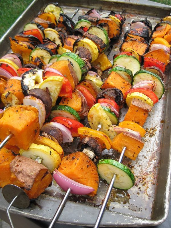 Grilled Potato Kebabs 