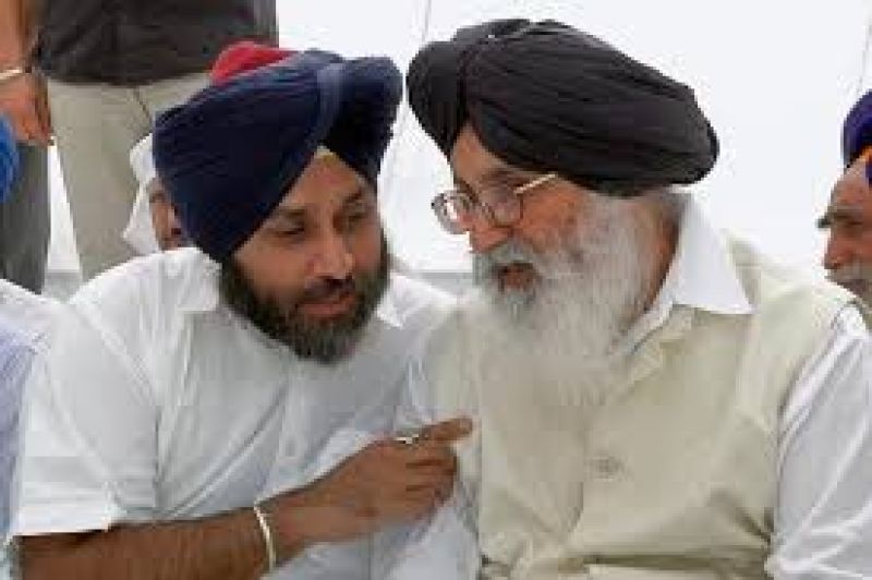 Sukhbir singh badal and Parkash singh badal