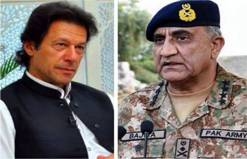 Pakistan army chief Bajwa and Imran Khan