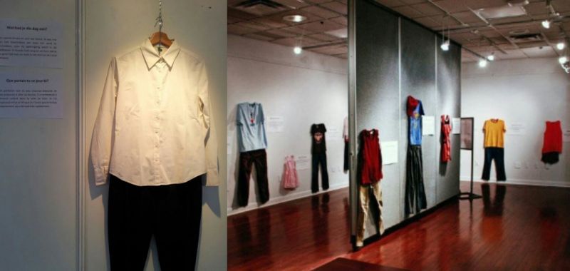 Rape victims' clothing