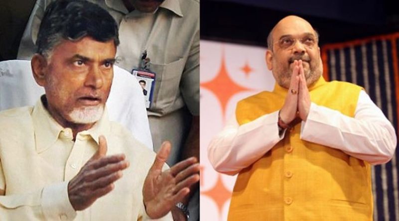 Chandar Babu Naidu & Amit Shah