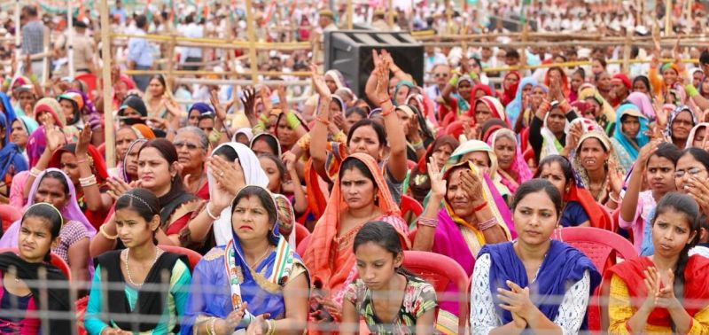 Rahul Gandhi rally at Dhaulpur