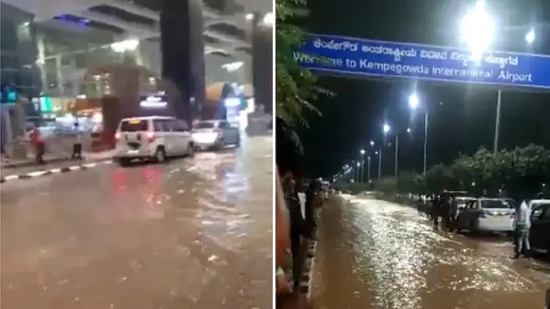 Water standing at Kempegowda Airport, Bengluru
