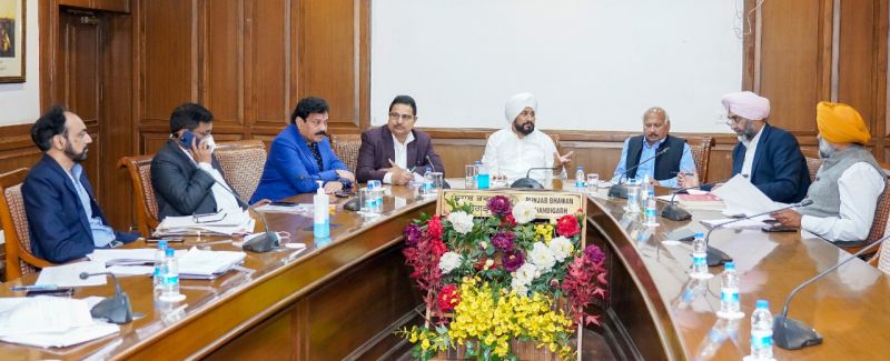 cm charanjit singh channi heading cabinet meeting 