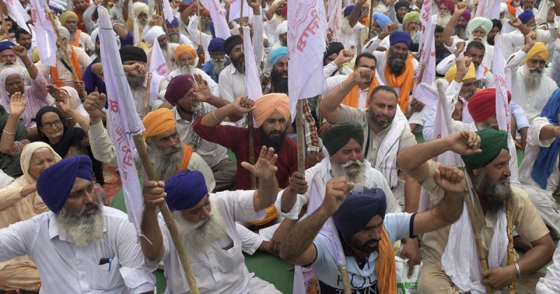 Farmer protest in Punjab against Agriculture Ordinance