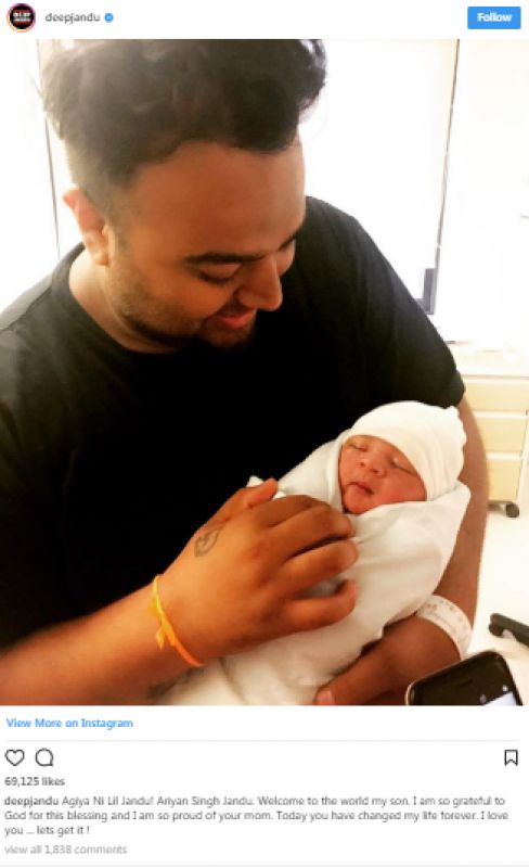 Deep Jadu became father of son