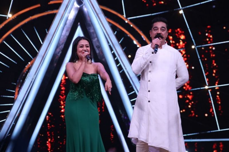 Neha Kakkar with Kamal Hassan
