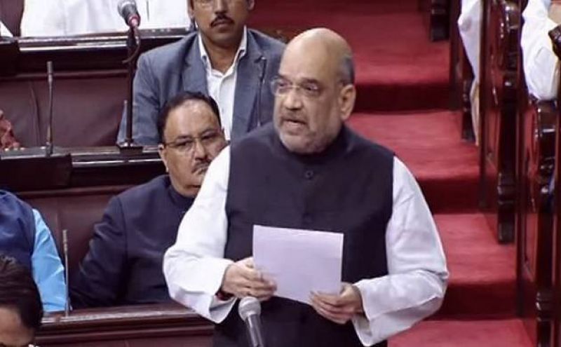 Amit Shah in the Rajya Sabha