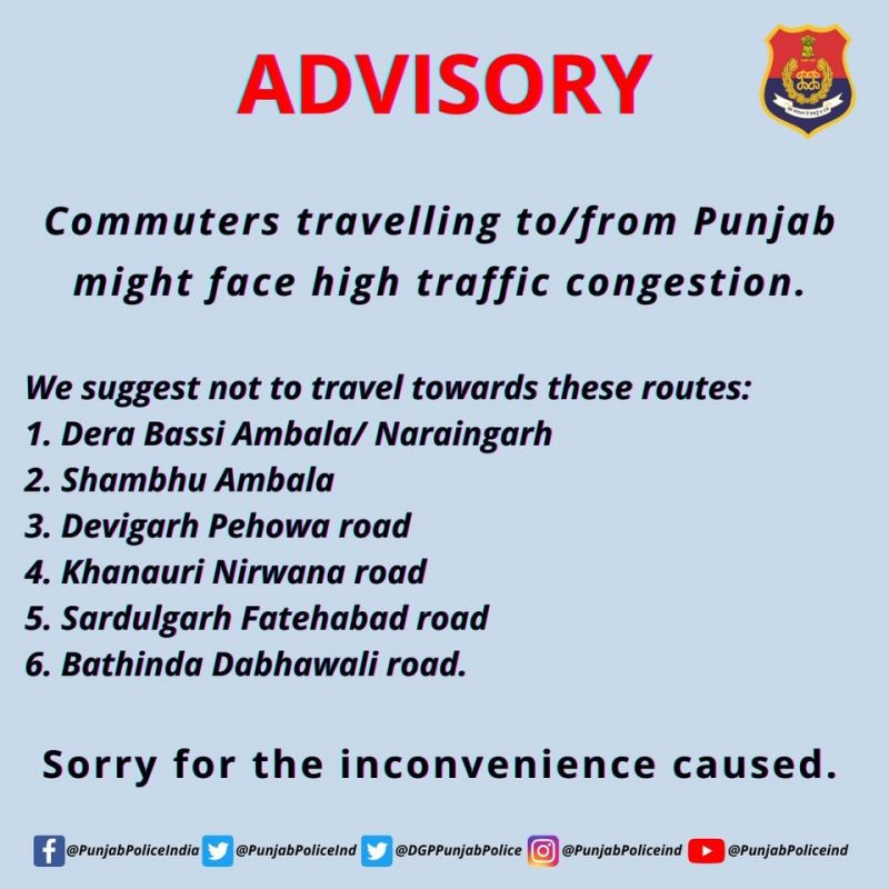 Punjab Police Advisory 