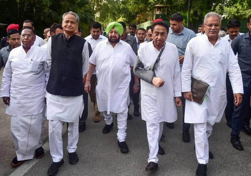 Congress CMs meet Rahul Gandhi