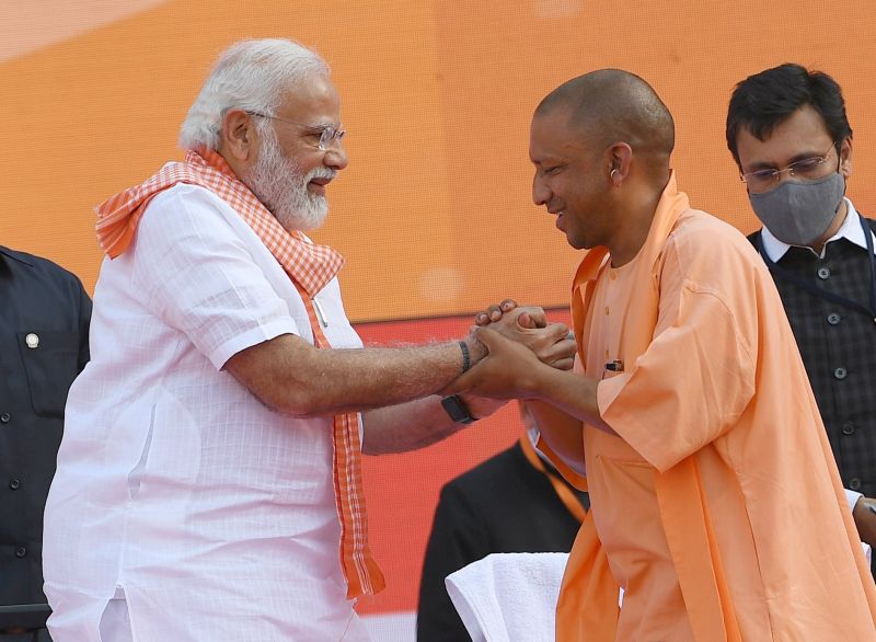 PM Modi and CM Yogi Adityanath 