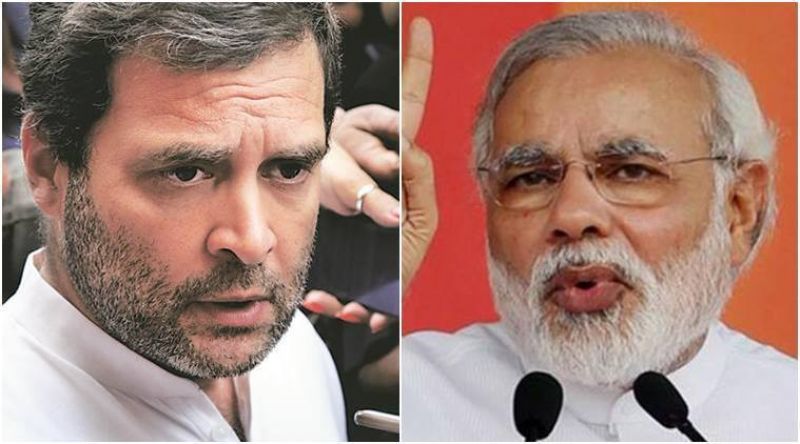 Rahul Gandhi and Narender Modi