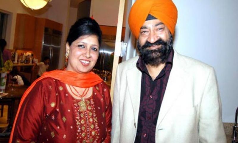 Jaspal Bhatti and his wife 