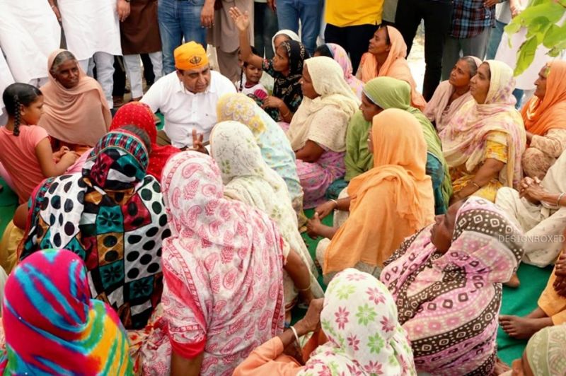 Captain Sandeep Singh Sandhu during election campaign 