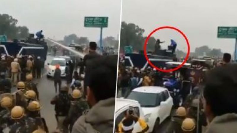 Haryana police registers case against Youth who turned off water cannon