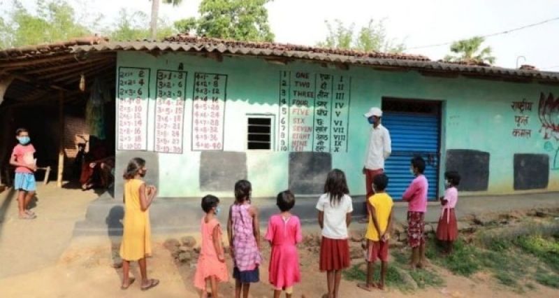 Book made of walls of houses