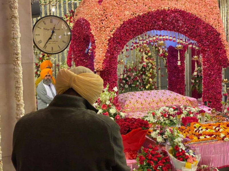Bikram Singh Majithia at Gurudwara Nada Sahib