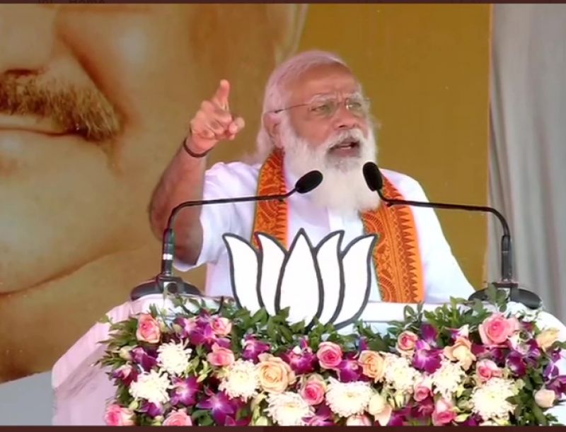 PM Narendra Modi in Puducherry