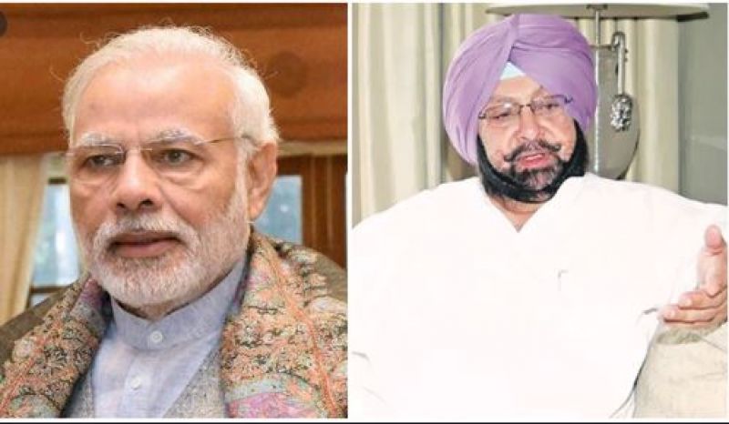 Captain Amrinder Singh With Modi