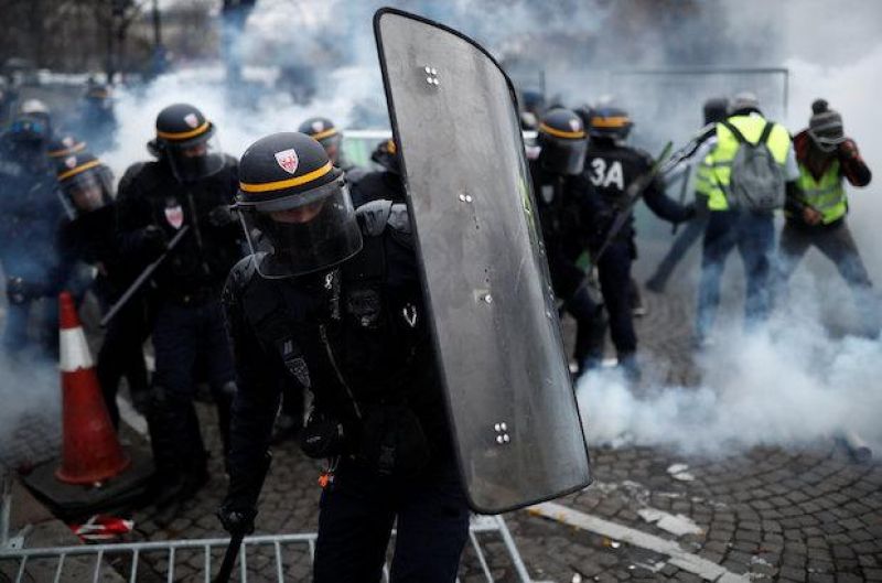 french protesters