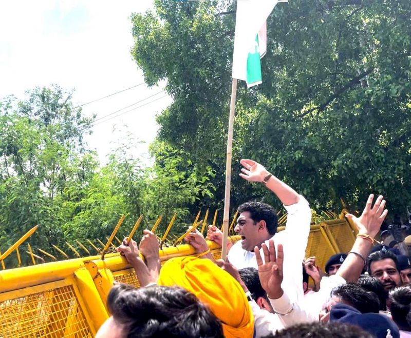  Punjab Congress Protest today in Chandigarh news