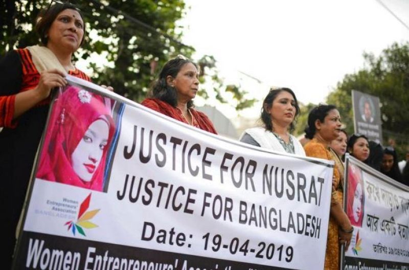 Nusrat Jahan Rafi's death sparked protests in Dhaka.