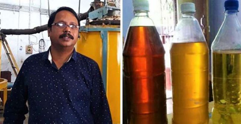 A professor made petrol from plastic 