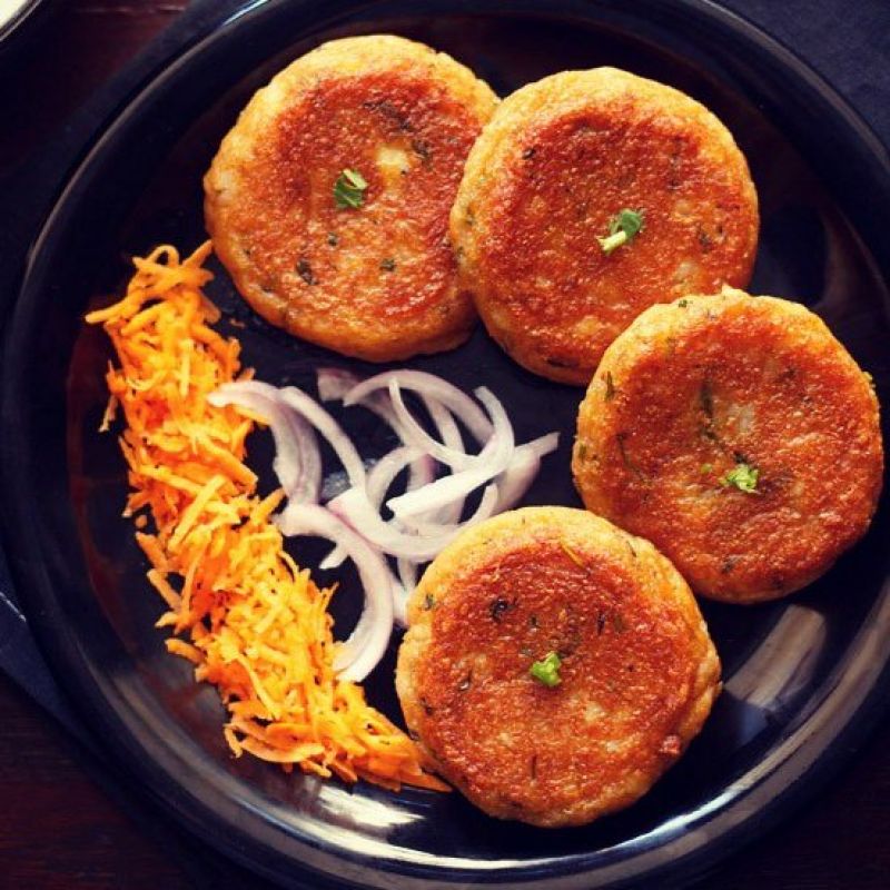 Potato Curd Paneer Tiki