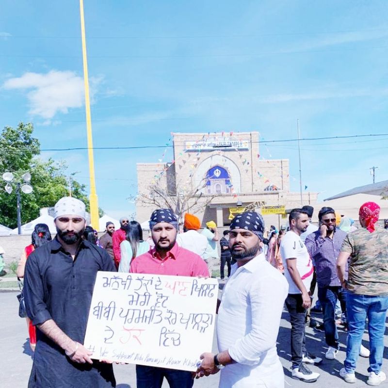 A large number of Sikhs all over the world have supported Bibi Khalra