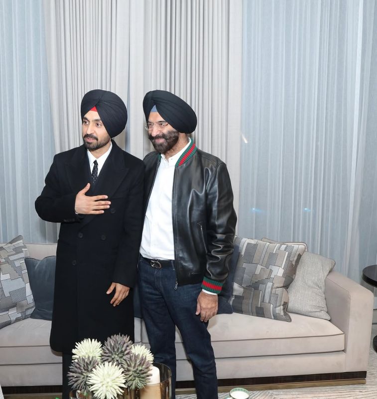 Diljit Dosanjh met with Manjinder Singh Sirsa