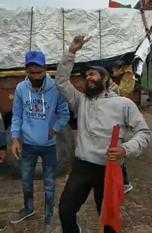 Punjabi university student protest in Delhi 