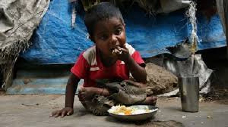 Indian hunger child