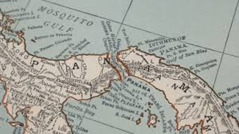 US via Panama Map