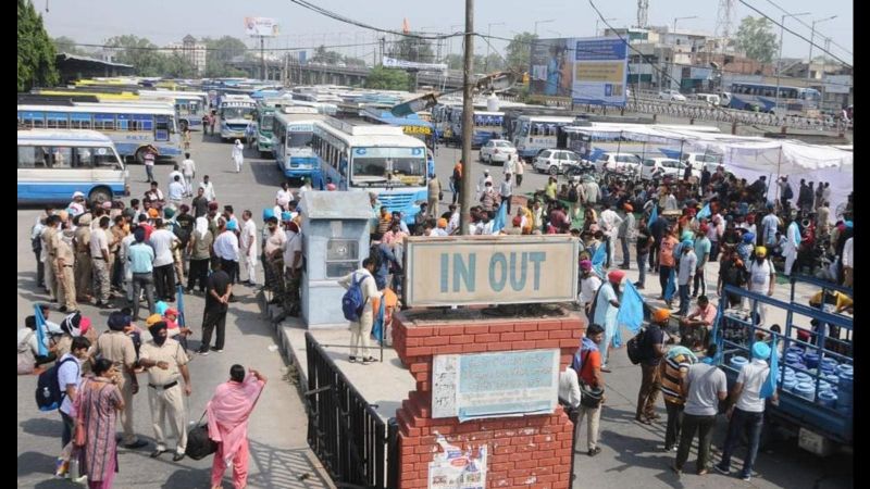 Punjab Roadways Contractual Staff Strike 