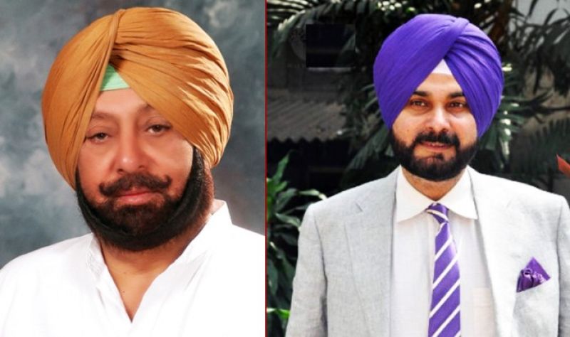 Captain Amarinder Singh and Navjot Singh Sidhu 