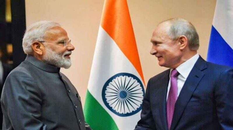Modi with Putin