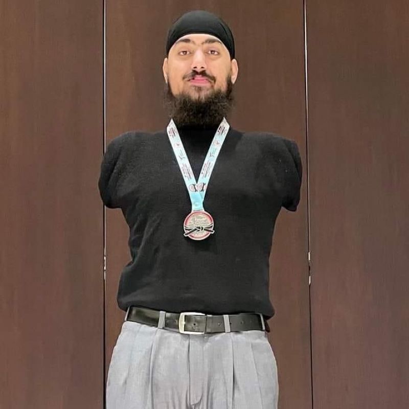 Chandeep Singh won Silver medal at 9th Para World Taekwondo Championships