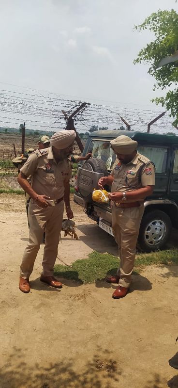 BSF tps recovered 5kg suspected heroin dropped by Pakistani drone