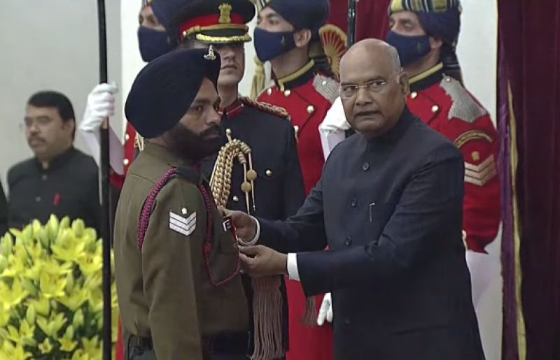 Havildar Tejinder Singh awarded Vir Chakra